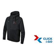 Bosch Abbigliamento riscaldabile GHH 12+18V XA: adattatore batteria, caricabatterie, 1 batteria