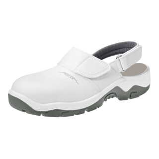 Abeba Berufsschuh Clog weiß/grau 2120, SB