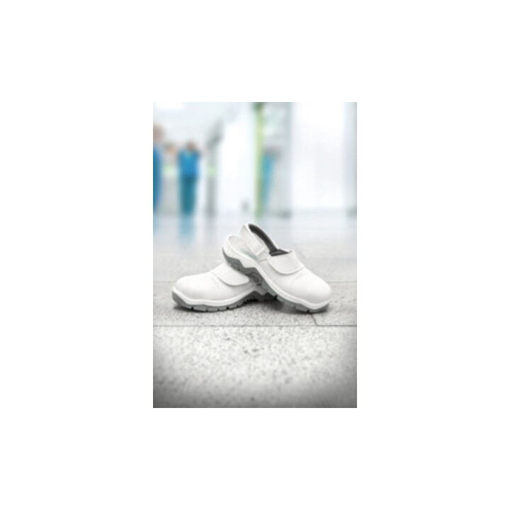Abeba Berufsschuh Clog weiß/grau 2120, SB, EU-Schuhgröße: 46