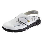 ABEBA Calzatura professionale Clog, bianco/nero 37335, OB, Numero UE: 40