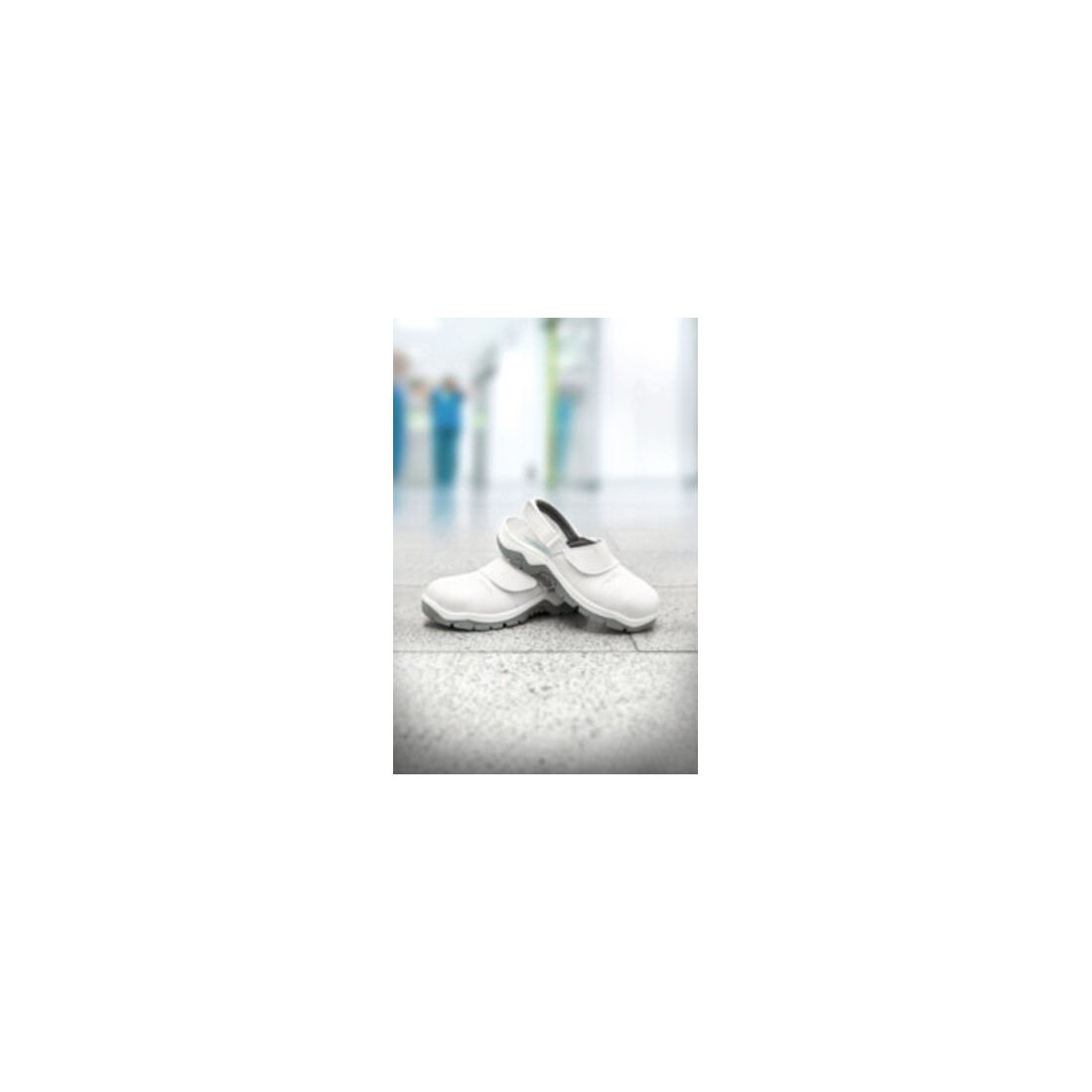 ABEBA Chaussures de sécurité, sabots blanc/gris 2120, SB, Pointure UE: 46