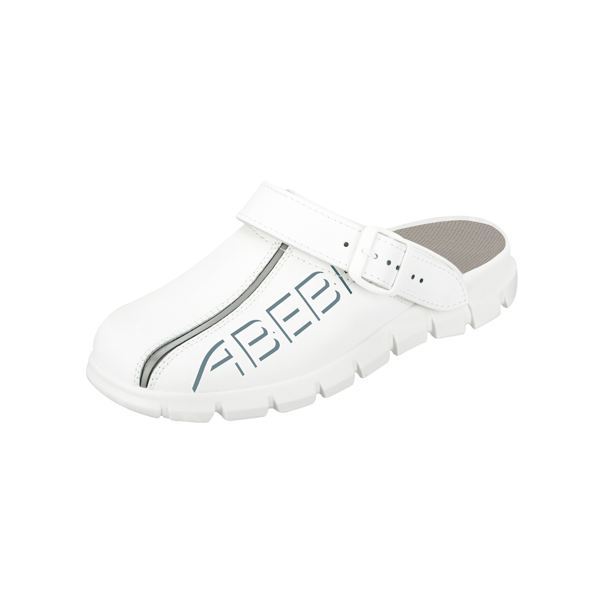 ABEBA Clog 7310, OB FO EA SRC, weiß, Gr. 45