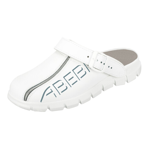 ABEBA Clog 7310, OB FO EA SRC, weiß, Gr. 46