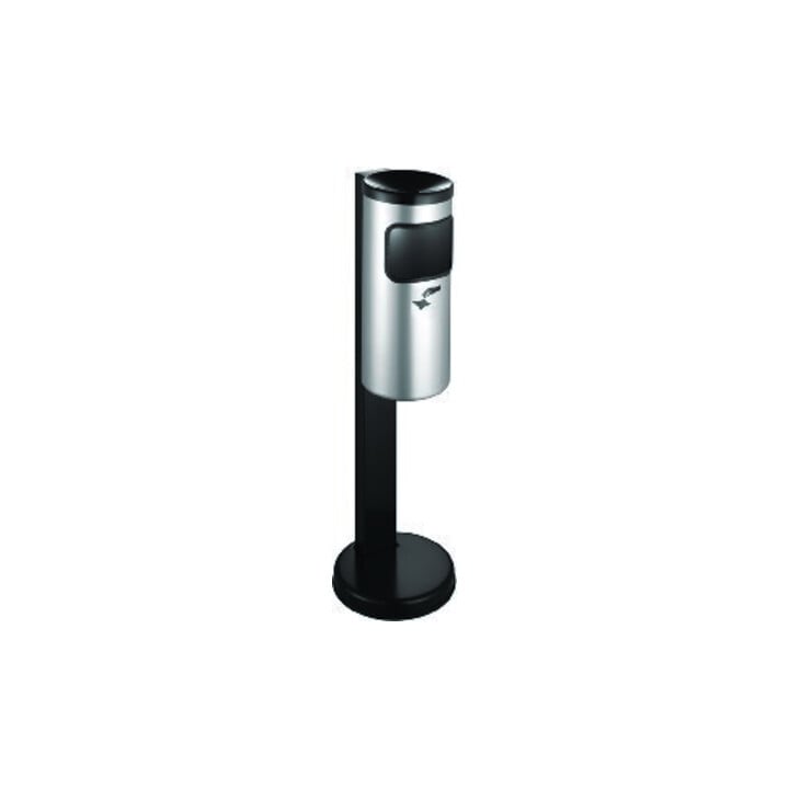 Abfall-Ascher Rondo neusilber avec pied de support