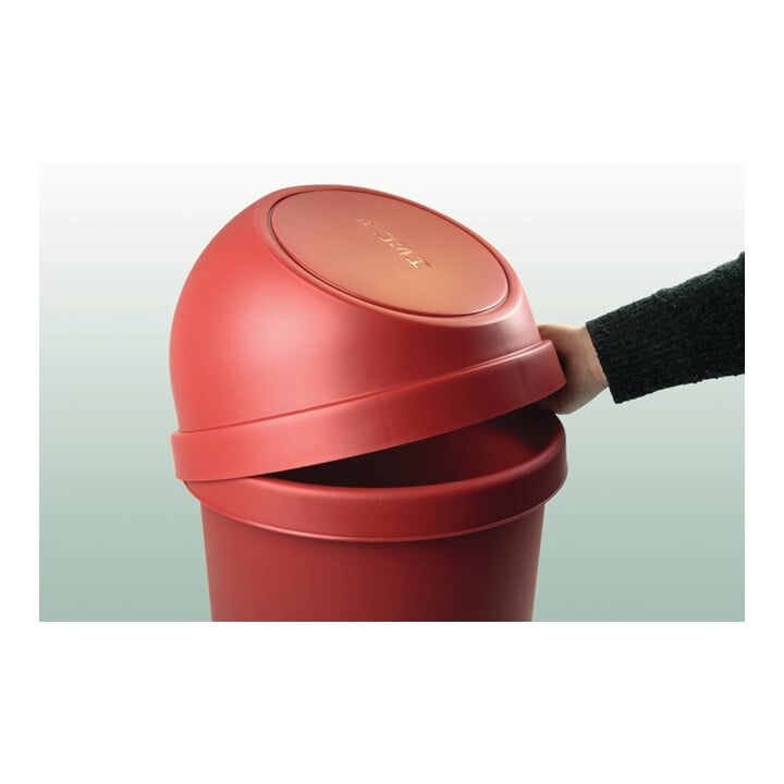 Abfallbehälter H615xØ312mm 25l rot HELIT