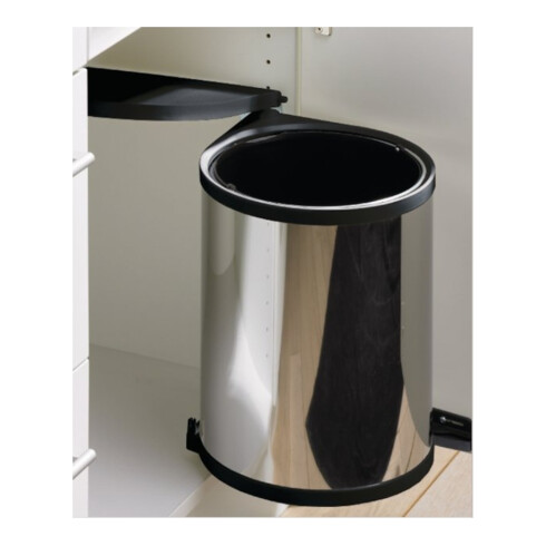 Abfallsammler Bin.it Classic B340xT270xH350mm weiß Weiß lack./Ku.HETTICH