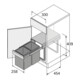 Abfallsammler Bin.it Duo II 300 B260xT450xH450mm grau Eimer Ku.HETTICH-2
