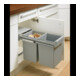 Abfallsammler Bin.it Duo II 300 B260xT450xH450mm grau Eimer Ku.HETTICH-5
