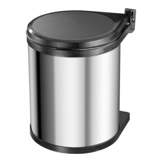 Hailo Compact-Box M, Einbau-Mülleimer, 15 ltr, Edelstahl