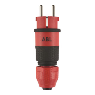ABL Fiche 100000069 rouge noir surface de prise caoutchoutée