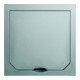 ABL GmbH Oberteil mit Klappdeckel Edelst.matt,94x94mm 1471ESM-1