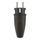 ABL Gummi Fiche Schuko 100000039 noire IP44 jusqu’à 3x2,5mm