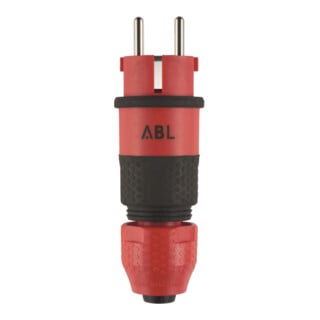 ABL Stecker 100000069 rot schwarz gummierte Grifffläche