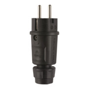 ABL Stecker SCHUKO 100000064 Elamid schwarz IP54