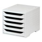 Ablagebox 5 Schubl.grau/grau Ku.H255xB270xT340mm STYRO-1