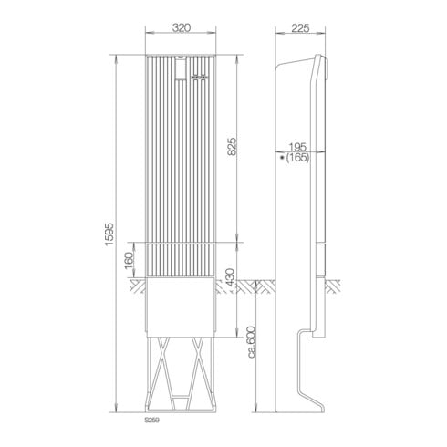 ABN Anschlusssäule FB1 BH6 SL162P