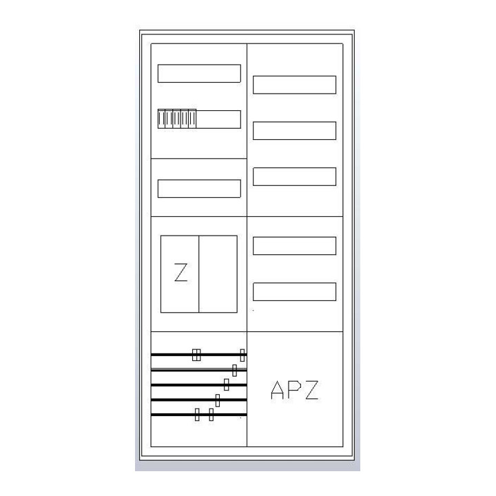 ABN Armoire complète EFH/eHZ 1Z 1R1V1APZ HLAK/OKK S27EA311