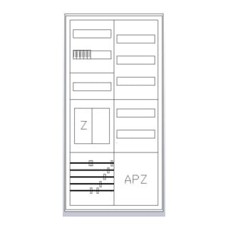 ABN Armoire compteur 1Z 1R 1V1APZ HLAK S27EA111
