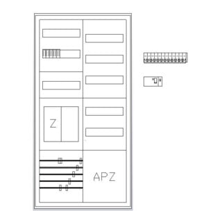ABN Armoire compteur eHZ 1Z 1R 1V1APZ S27EB111V1S