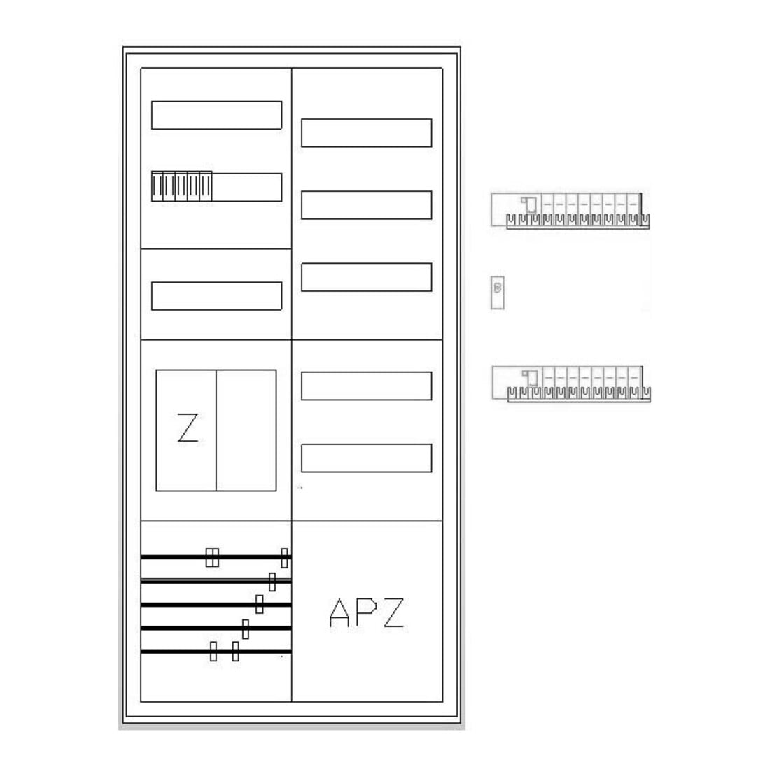 ABN Armoire compteur eHZ 1Z 1R 1V1APZ S27EB111V2S