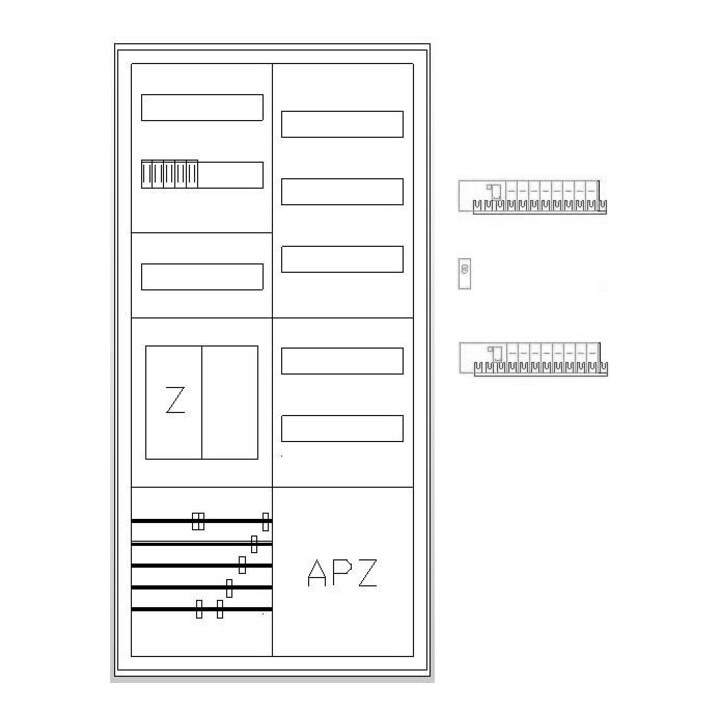ABN Armoire compteur eHZ 1Z 1R 1V1APZ S27EB111V2S