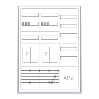 ABN Armoire compteur eHZ 2Z 2R 1V1APZ S37EA322