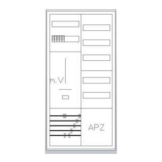 ABN Armoire de compteur 1Z 1V 1APZ HLAK S27ZA110