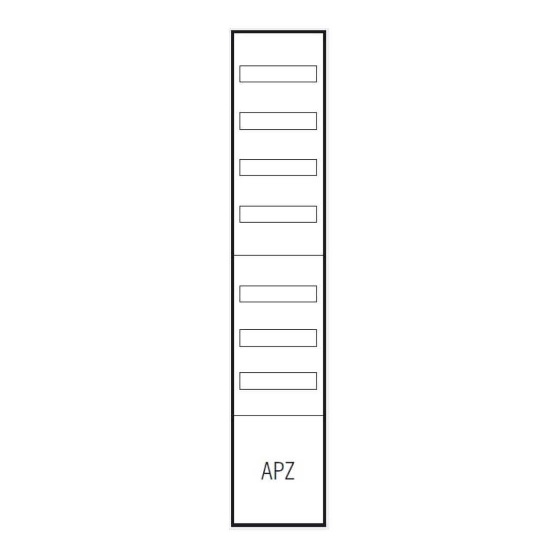 ABN Champ de distribution 1V 1APZ 250x300mm VA19