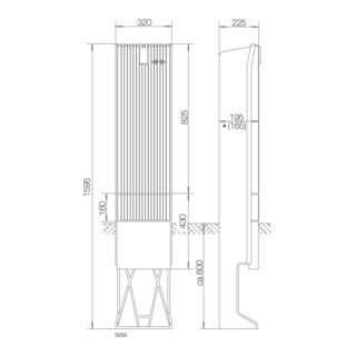 ABN Colonne de raccordement FB1 BH6 SL162P