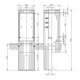 ABN Freiluftsäule M-Platte FB1BH3,H=1350mm SL135P