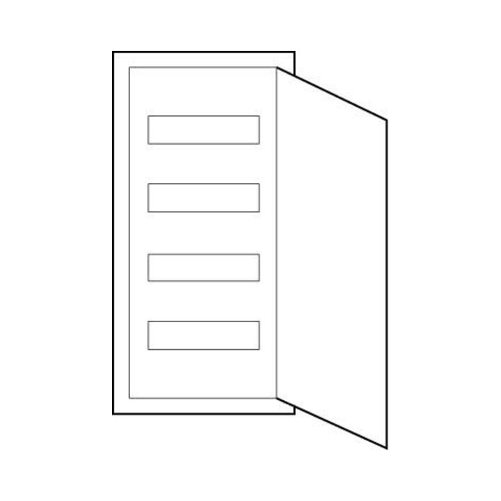 ABN Petit distributeur encastré avec porte A48HW