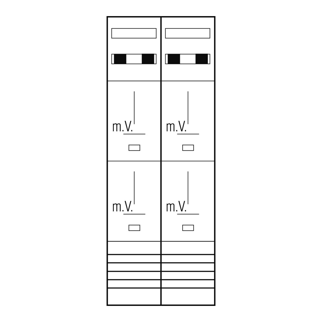 ABN Tableau de comptage 3 points 4 zones Z29140