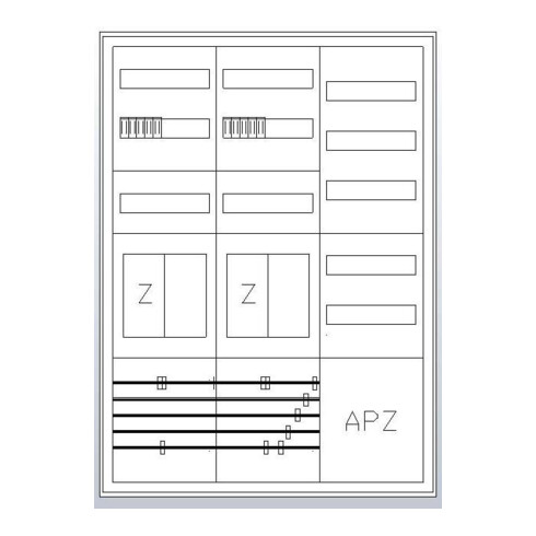 ABN Zählerschrank eHZ 2Z 2R 1V1APZ S37EA322