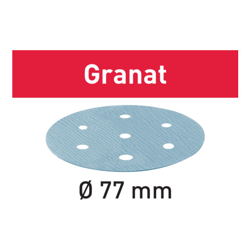 Disque abrasif Festool STF D 77/6 P1500 GR/50 Grenat