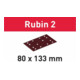 Bandes abrasives pour festons STF 80X133 RU2/10 Rubis 2-1