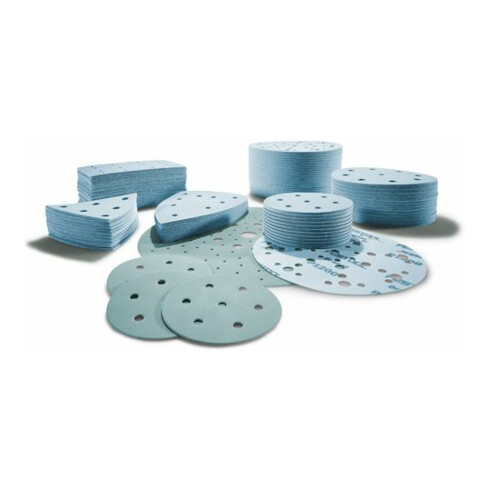 Bande abrasive pour tabouret STF grenat 16 trous