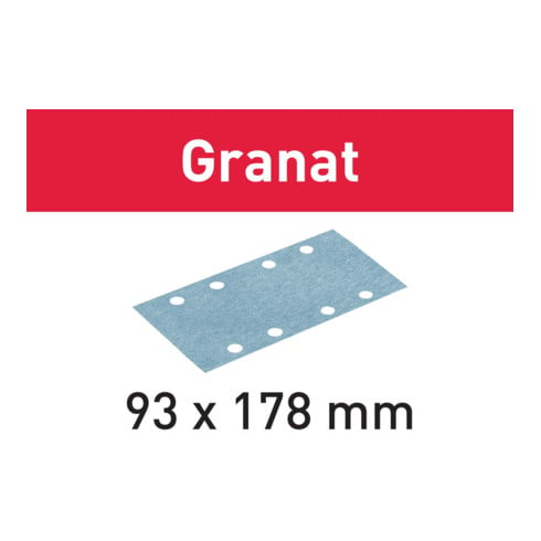 Bande abrasive pour tabouret Festool STF grenat 8 trous