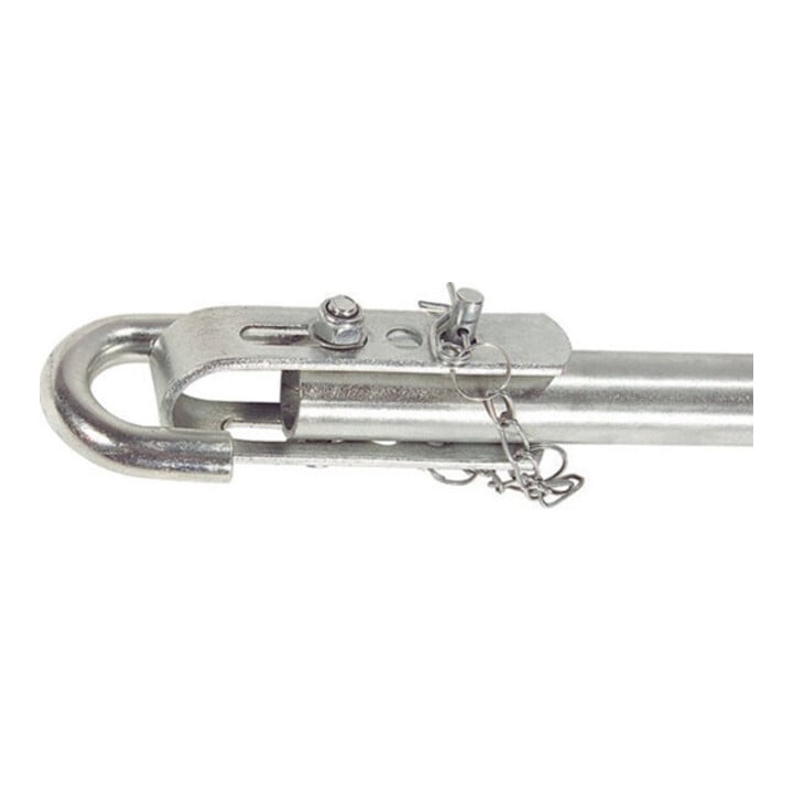 Abschleppstange verz.L1,8xB70xH55mm G.5,1kg rot/silber