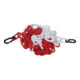 Absperrkette PP rot/weiß 9mm L.3m m.2 Universalhaken-1