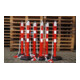 Absperrkette PP rot/weiß 9mm L.3m m.2 Universalhaken-4