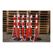 Absperrkette PP rot/weiß 9mm L.3m m.2 Universalhaken-4