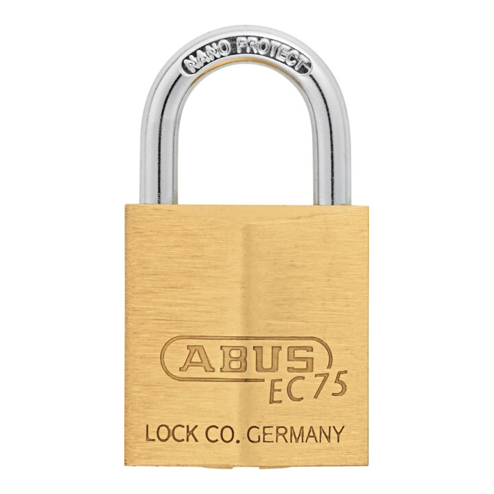 ABUS Cadenas à anse 75/30 Lock-Tag laiton massif