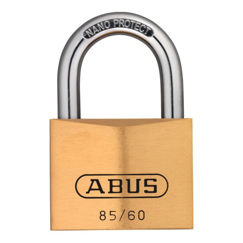ABUS Cadenas à anse 85/60 laiton massif