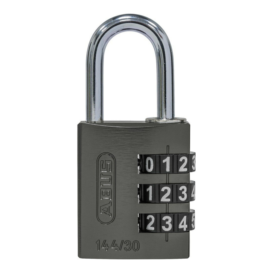 ABUS Cadenas à combinaison 144/30 Lock-Tag Aluminium, titane