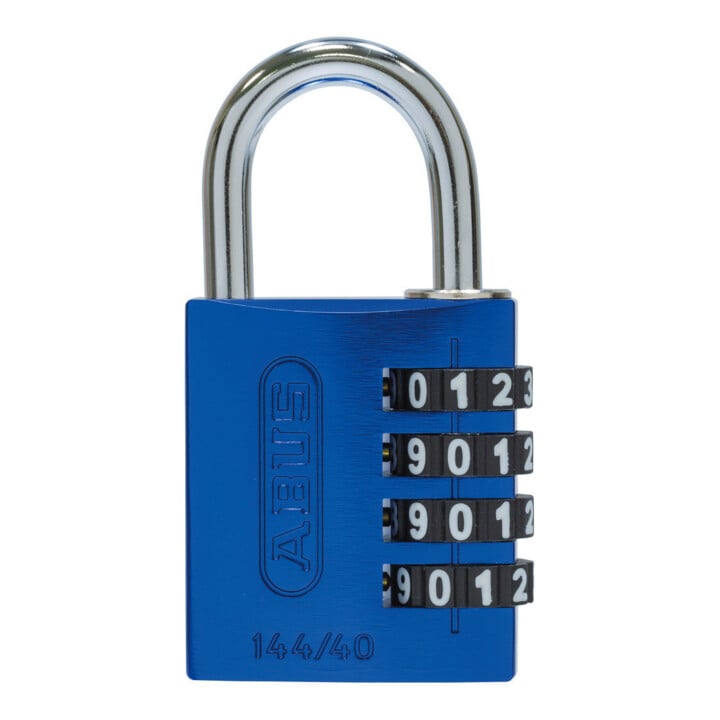 ABUS Cadenas à combinaison 144/40 Lock-Tag Aluminium, bleu