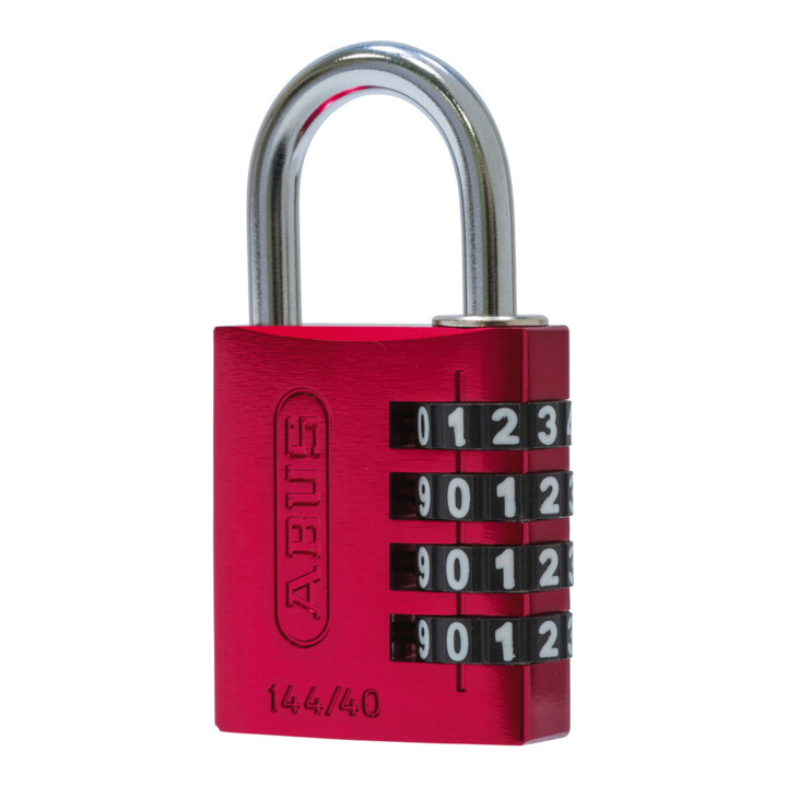 ABUS Cadenas à combinaison 144/40 Lock-Tag Aluminium, rouge