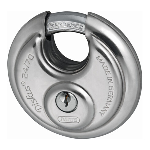 ABUS Cadenas à disque Diskus 24/70 Lock-Tag Acier inoxydable