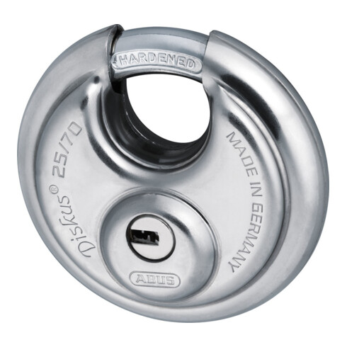 ABUS Cadenas à disque Diskus 25/70 Lock-Tag acier inoxydable
