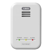 ABUS Détecteur de gaz GWM100ME, Norme BS EN 50194 B : 75xH : 115xP : 36,5 mm, plastique, blanc