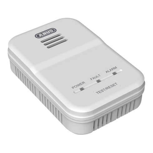 ABUS Détecteur de gaz GWM100ME, Norme BS EN 50194 B : 75xH : 115xP : 36,5 mm, plastique, blanc